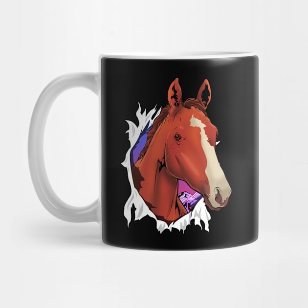 Cute Horse Breaking Out Horseriding & Horse Owners by theperfectpresents